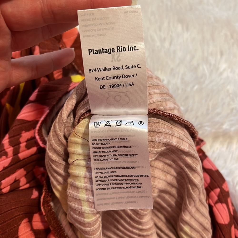 Farm Rio Toucanissimo Long Sleeve Stretch Cotton Body Suit - Picture 9 of 9
